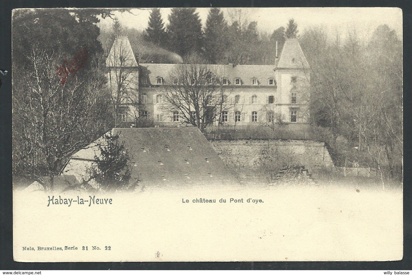 +++ CPA - HABAY LA NEUVE - Château Du Pont D'Oye - Nels Série 31 N° 22 - Publicité Maggi  // - Habay