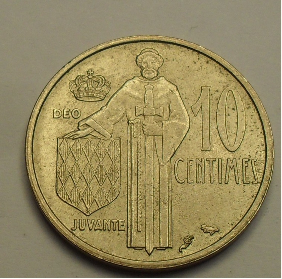 1962 - Monaco - 10 CENTIMES, RAINIER III, KM 142, Gad 146 - 1960-2001 Nouveaux Francs