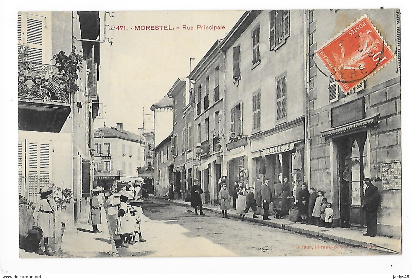 MORESTEL  (cpa 38)  Rue Principale  -  L 1 - Morestel