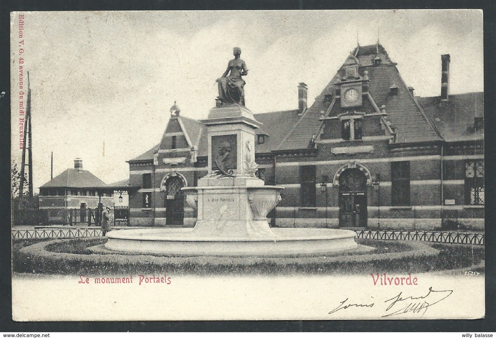 +++ CPA - VILVOORDE - VILVORDE - Monument Portaels - Voir Cachet   // - Vilvoorde