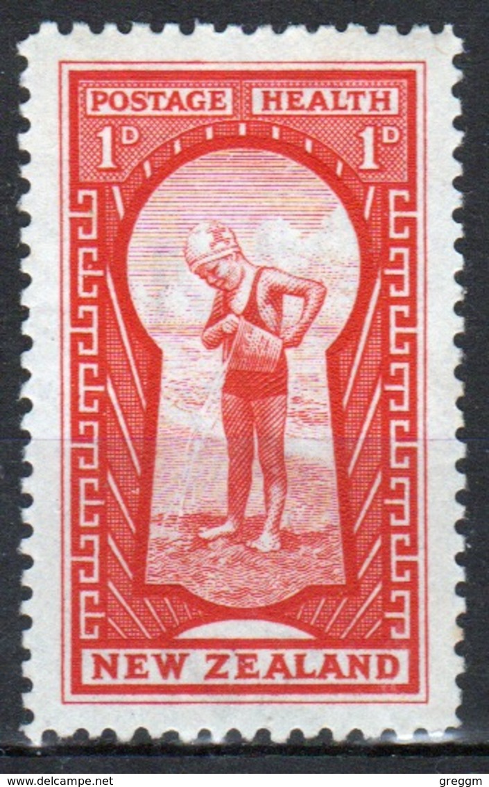 New Zealand 1935 Single Health Stamp Showing 'The Key To Health'. - Ongebruikt