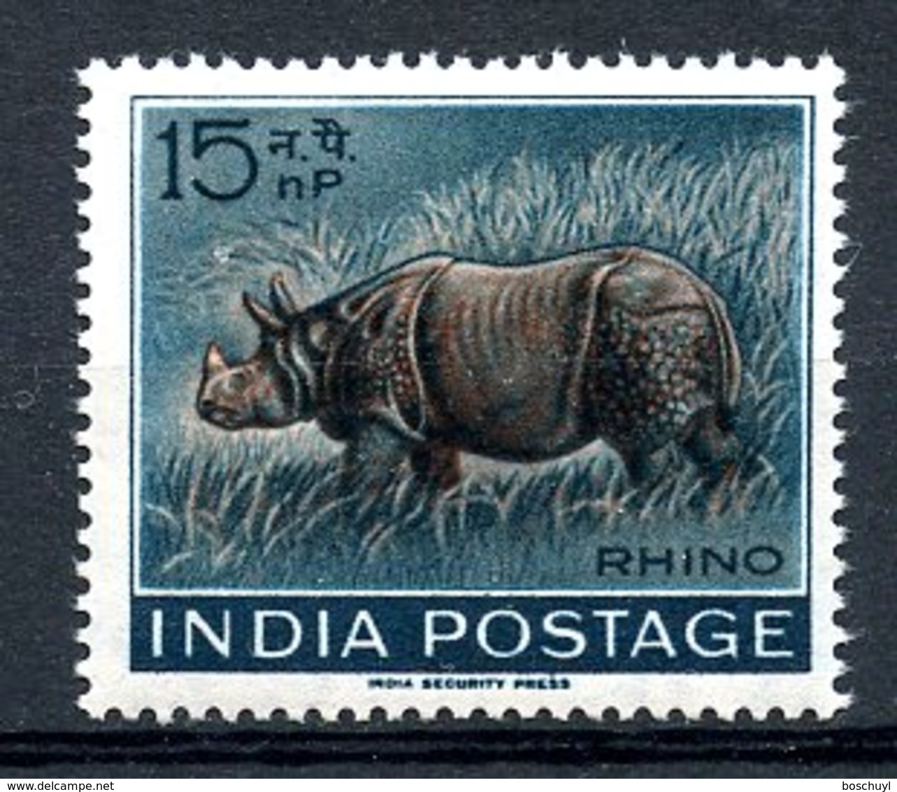 India, 1962, Rhino, Animals, Fauna, MNH, Michel 346 - Sonstige & Ohne Zuordnung