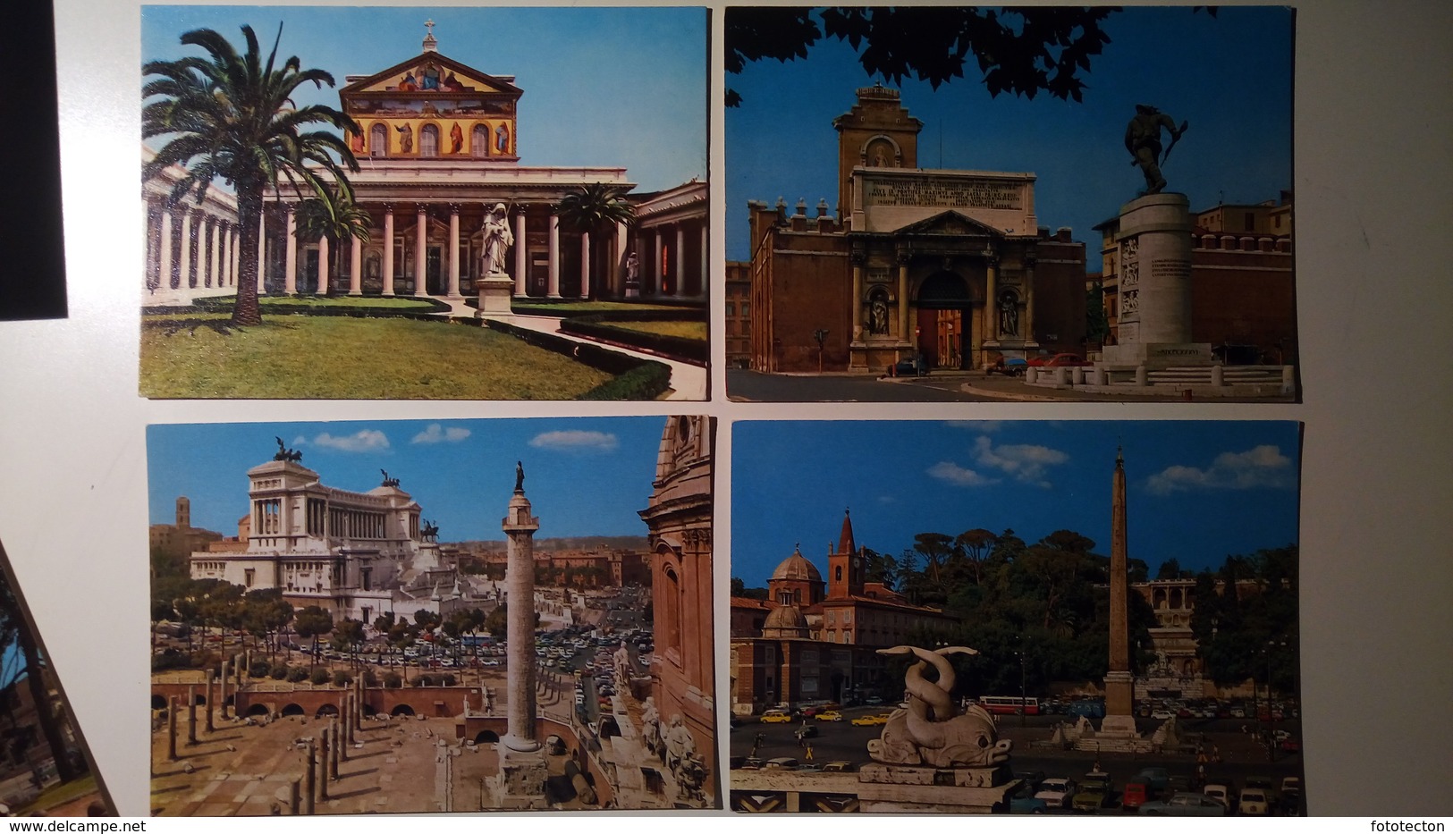 Roma - Lotto Di 7 Cartoline - Piazze E Monumenti - Non Viaggiate - Collections & Lots