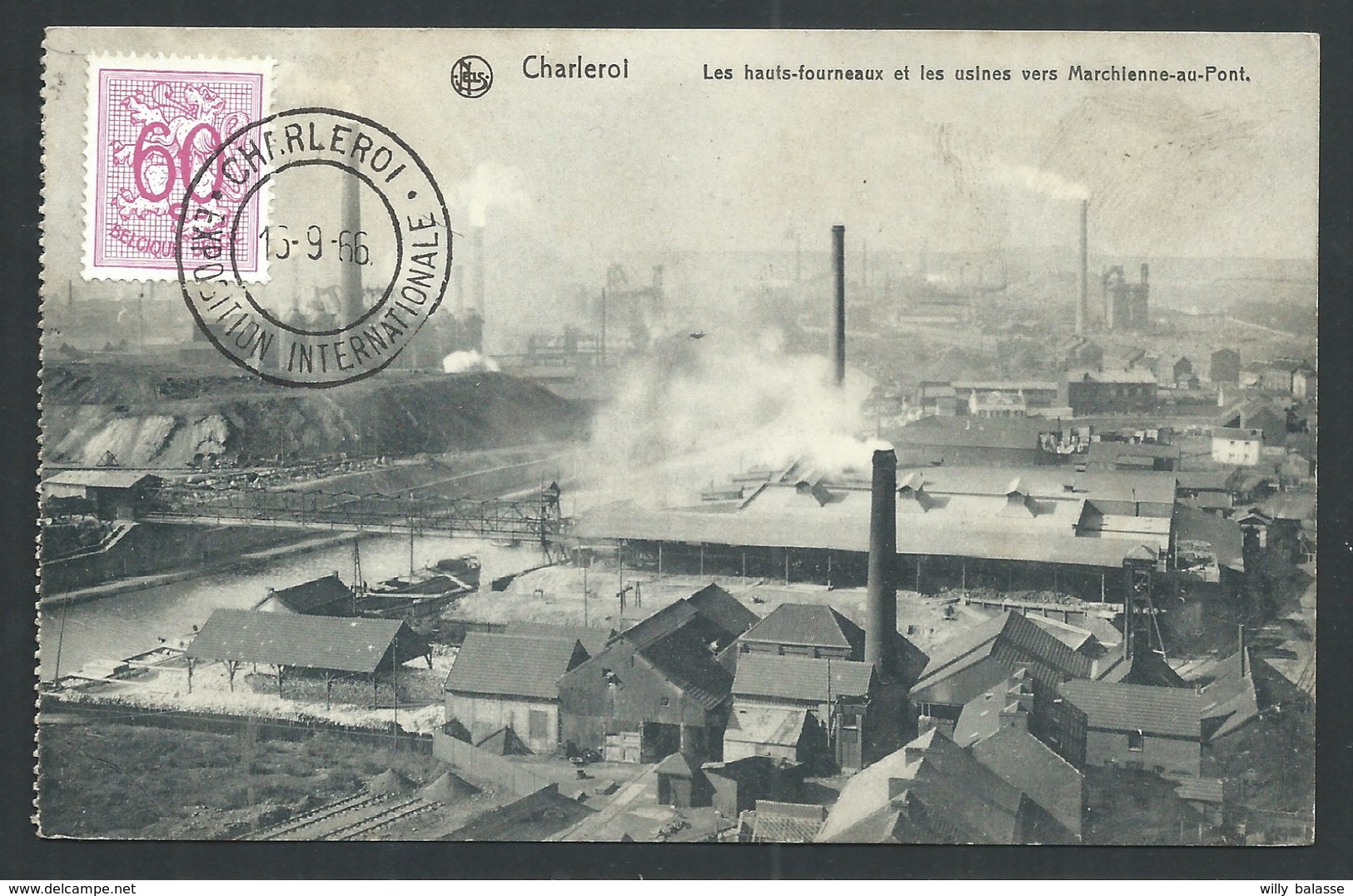 +++ CPA - CHARLEROI - Hauts Fourneaux Et Usines Vers Marchienne Au Pont - Nels - Industrie  // - Charleroi