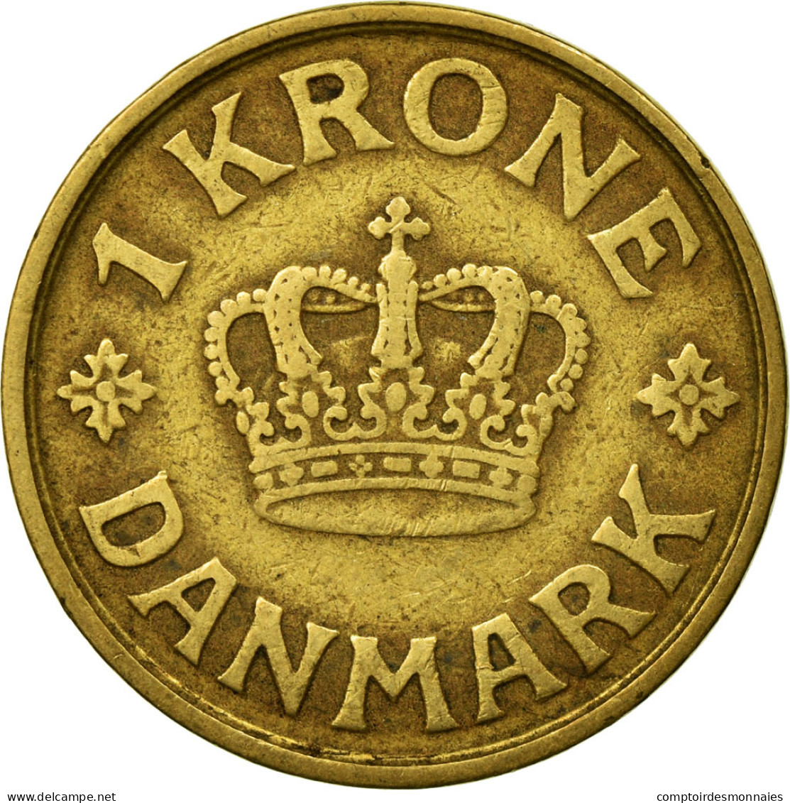 Monnaie, Danemark, Christian X, Krone, 1925, Copenhagen, TB+, Aluminum-Bronze - Denmark