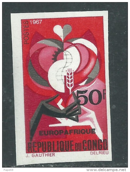 Congo N°  212  Nd XX Europafrique,  Non Dentelé, Sans Charnière, T.B. - Mint/hinged
