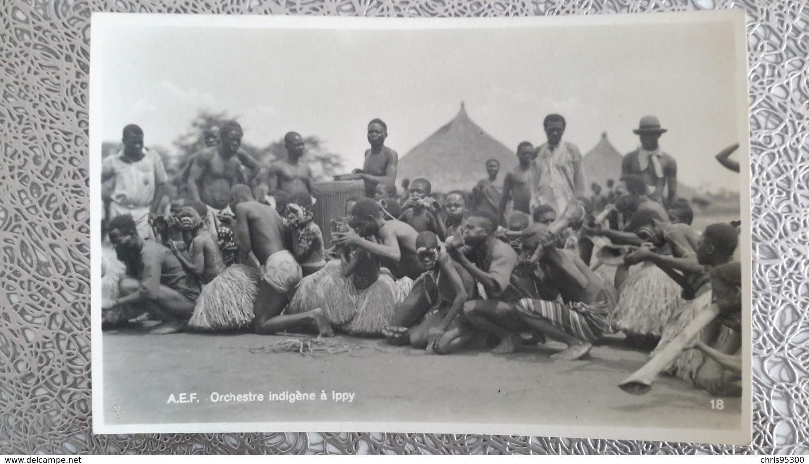 CARTE PHOTO - ORCHESTRE INDIGENE IPPY - CONGO ZAGOURSKI LEOPOLDVILLE AFRIQUE QUI DISPARAIT - Centrafricaine (République)