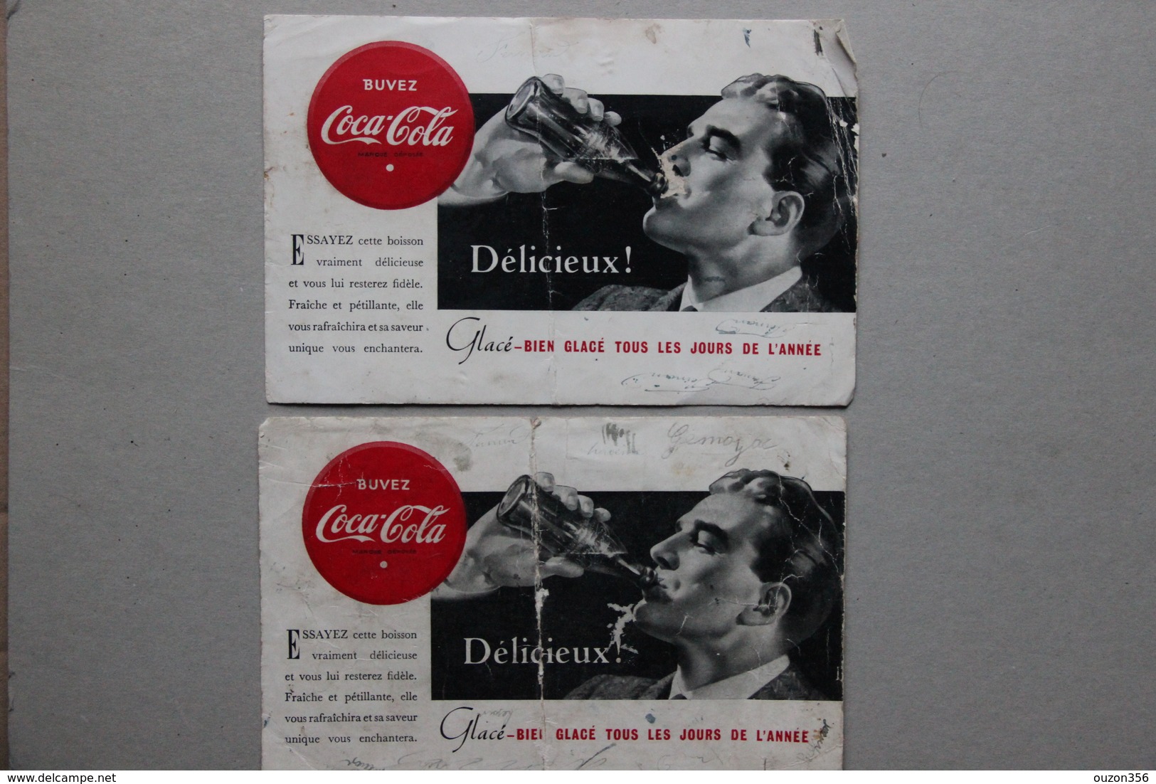 Deux Buvards Buvez Coca-Cola - Alimentaire