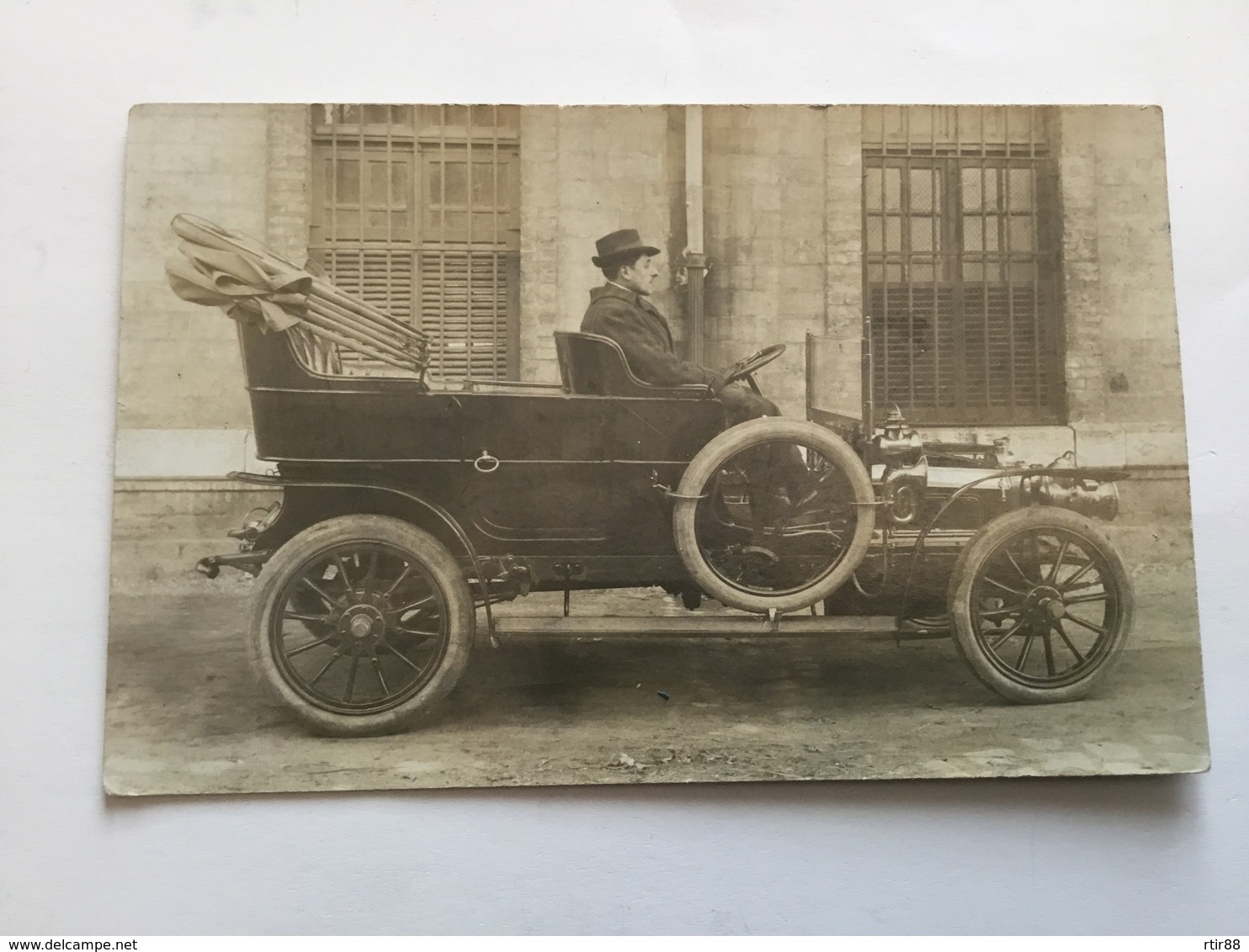 Belle Carte Photo Automobile Ancienne Vers 1900 - Automobiles