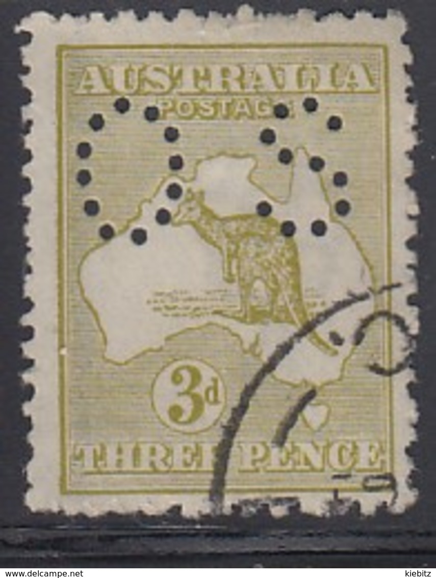 AUSTRALIEN Dienstpost 1915 - MiNr: 37 IIx  Lochung II  Used - Dienstmarken