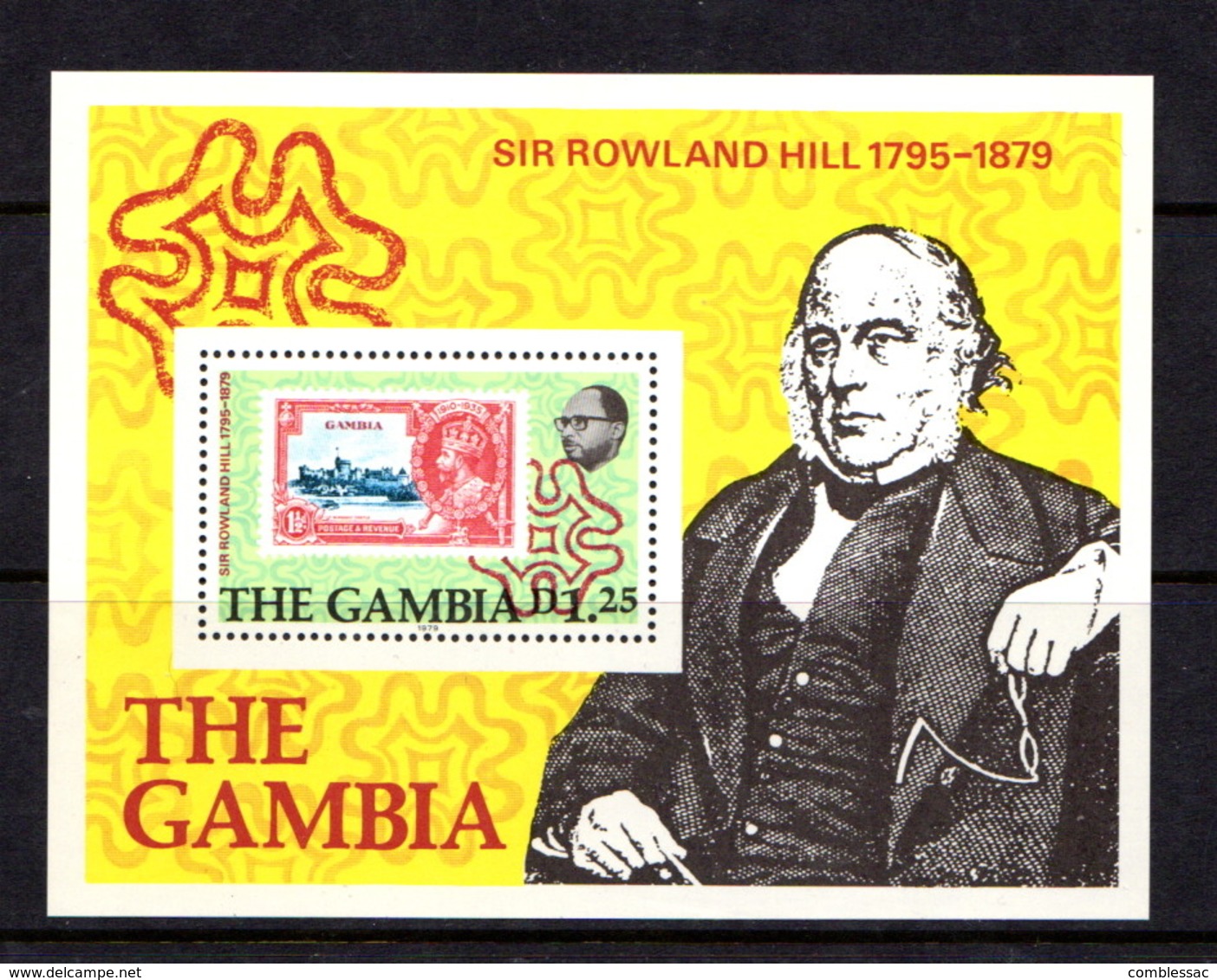 GAMBIA   1979    Death  Centenary  Of  Sir  Rowland  Hill       Sheetlet     MNH - Gambia (1965-...)