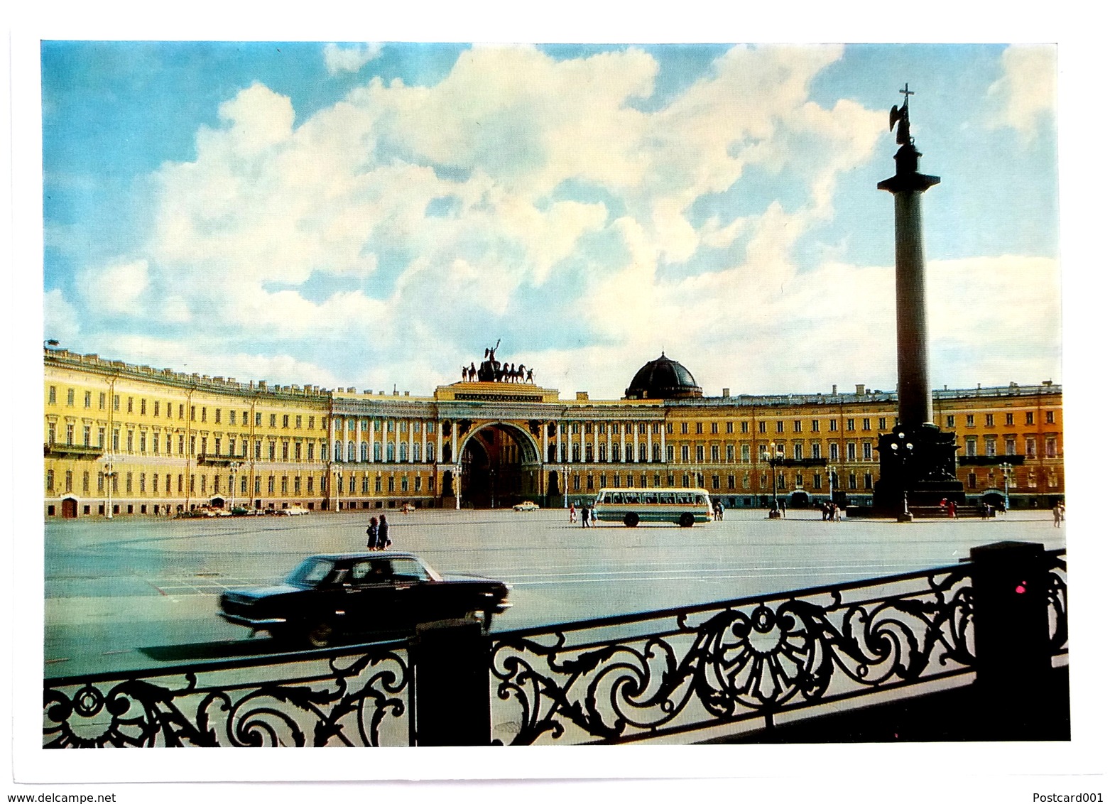 #14   Palace Square - Saint Petersburg, RUSSIA - Big Size Postcard - Russie