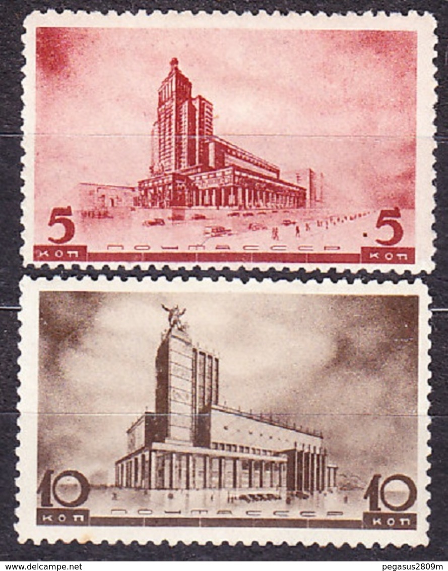 RUSSIA, SOVIET UNION 1937, UNUSED STAMPS, MH, Michel 559-560. MOSCOW. Condition, See The Scans. - Nuovi