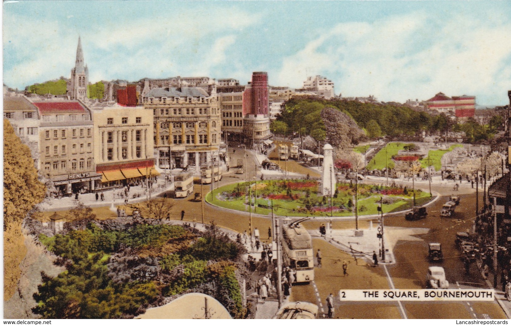 Postcard The Square Bournemouth PU 1965 Bright Sunshine Slogan Cancel My Ref  B12823 - Bournemouth (until 1972)