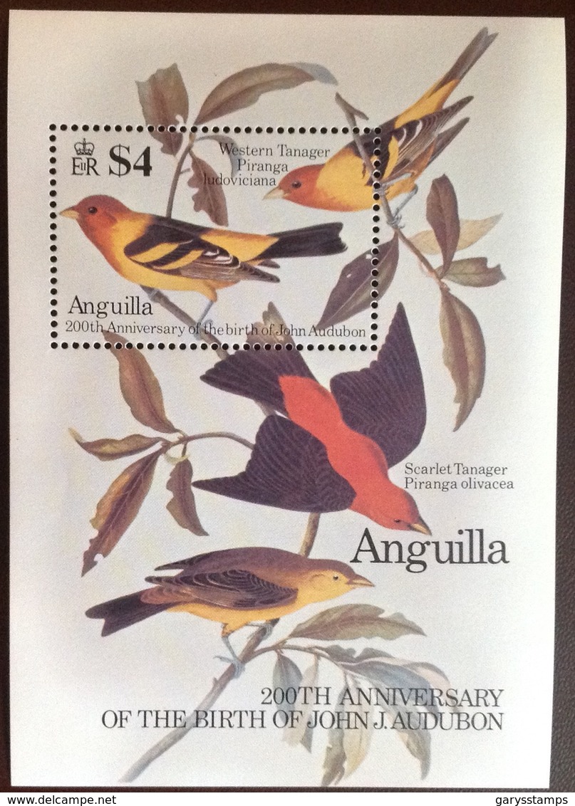 Anguilla 1985 Audubon Birds Minisheet MNH - Anguilla (1968-...)