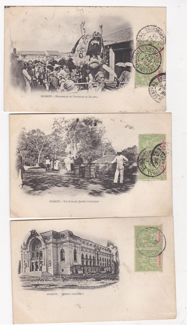 VIET NAM SAIGON 3 CARTES - Viêt-Nam