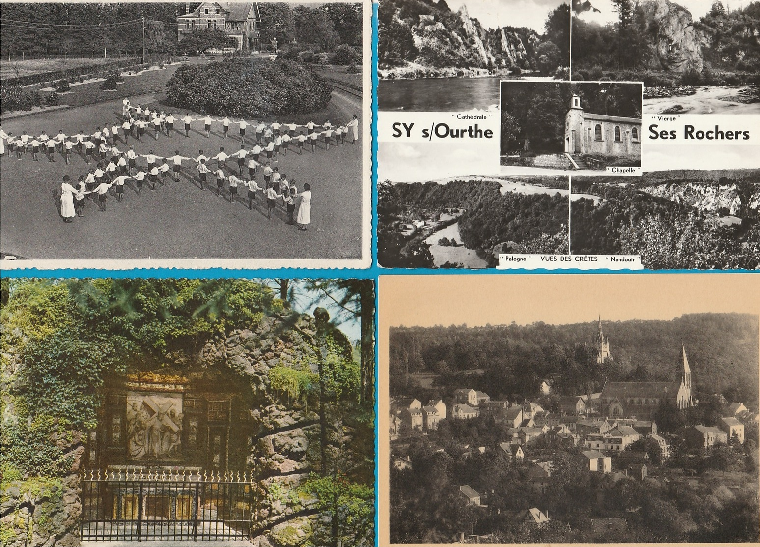 BELGIË Moresnet, Ouren, Esneux, Sy, Flemalle, Hoei, Lot van 62 postkaarten.