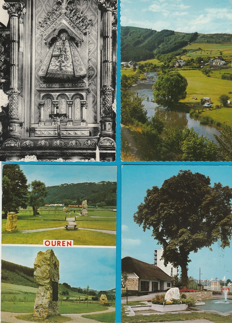 BELGIË Moresnet, Ouren, Esneux, Sy, Flemalle, Hoei, Lot van 62 postkaarten.