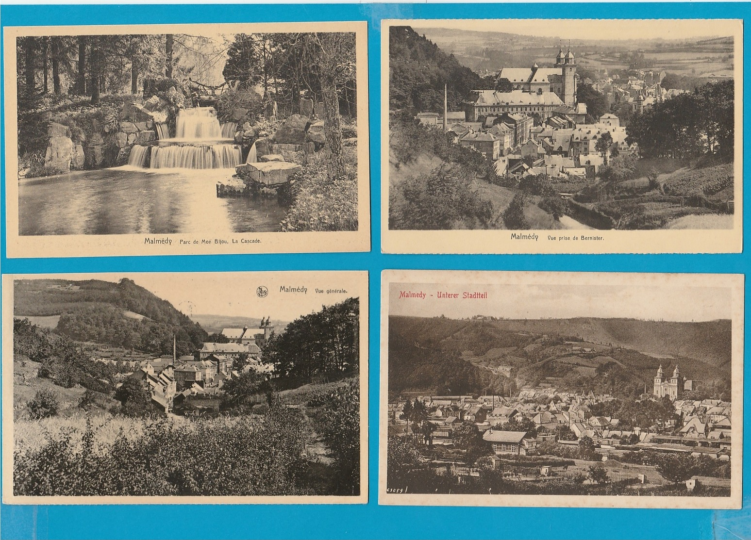 BELGIË Malmedy, Stavelot, Trois Ponts, Verviers, Robertville, Weismes, Lot Van 64 Postkaarten. - 5 - 99 Postkaarten