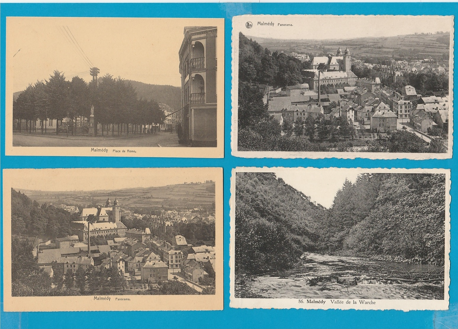 BELGIË Malmedy, Stavelot, Trois Ponts, Verviers, Robertville, Weismes, Lot Van 64 Postkaarten. - 5 - 99 Cartes