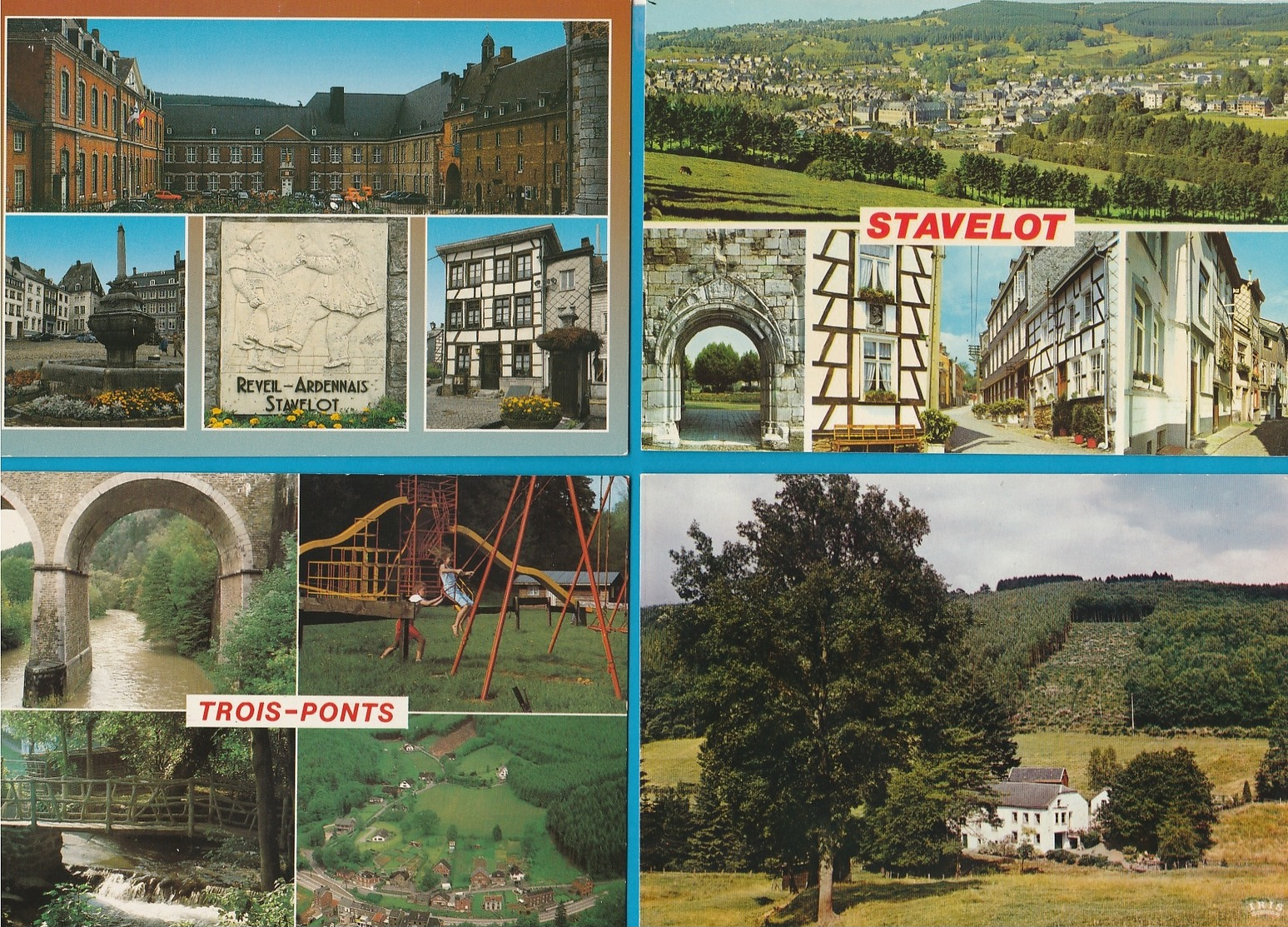 BELGIË Malmedy, Stavelot, Trois Ponts, Verviers, Robertville, Weismes, Lot van 64 postkaarten.