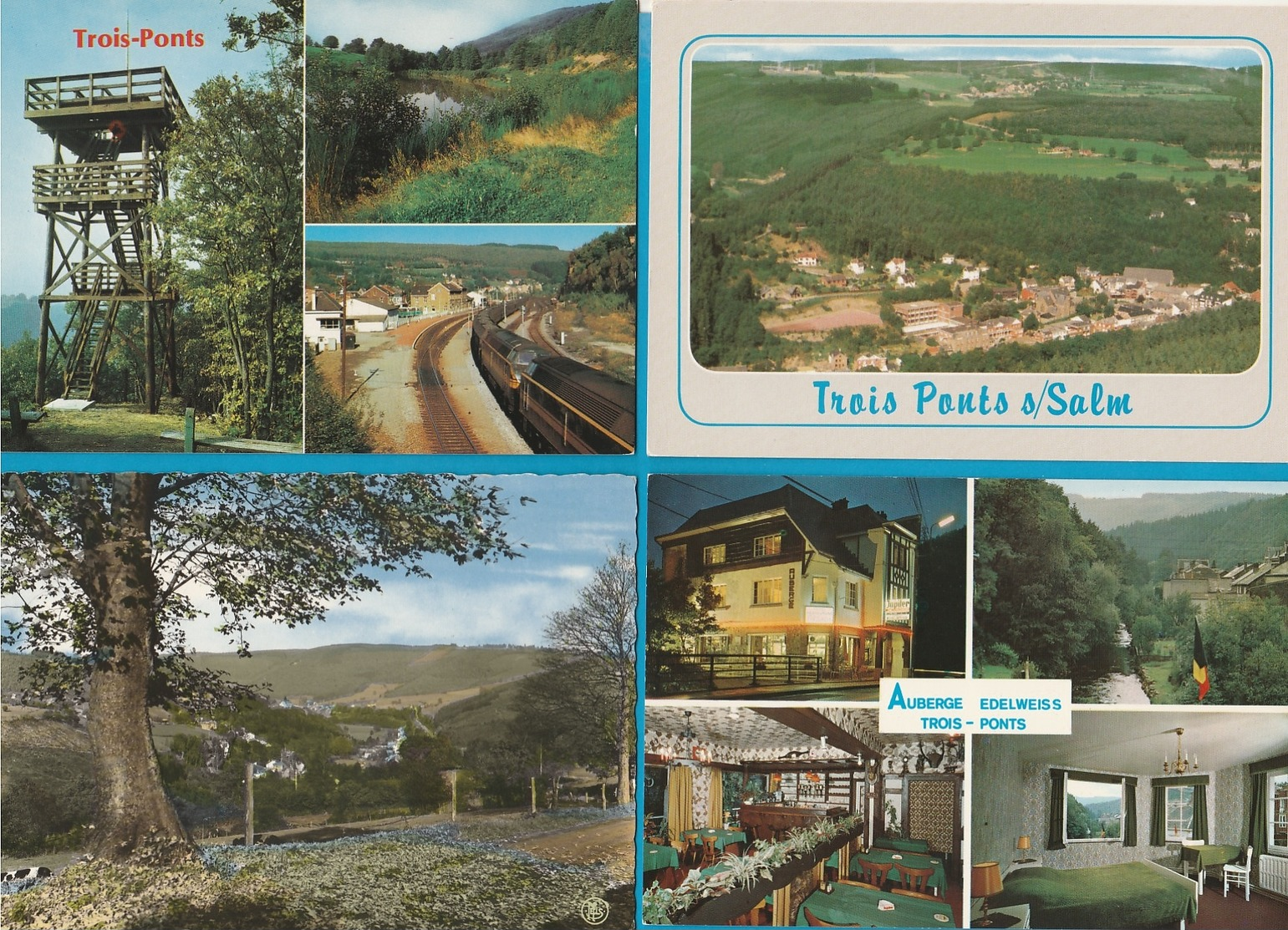 BELGIË Malmedy, Stavelot, Trois Ponts, Verviers, Robertville, Weismes, Lot van 64 postkaarten.