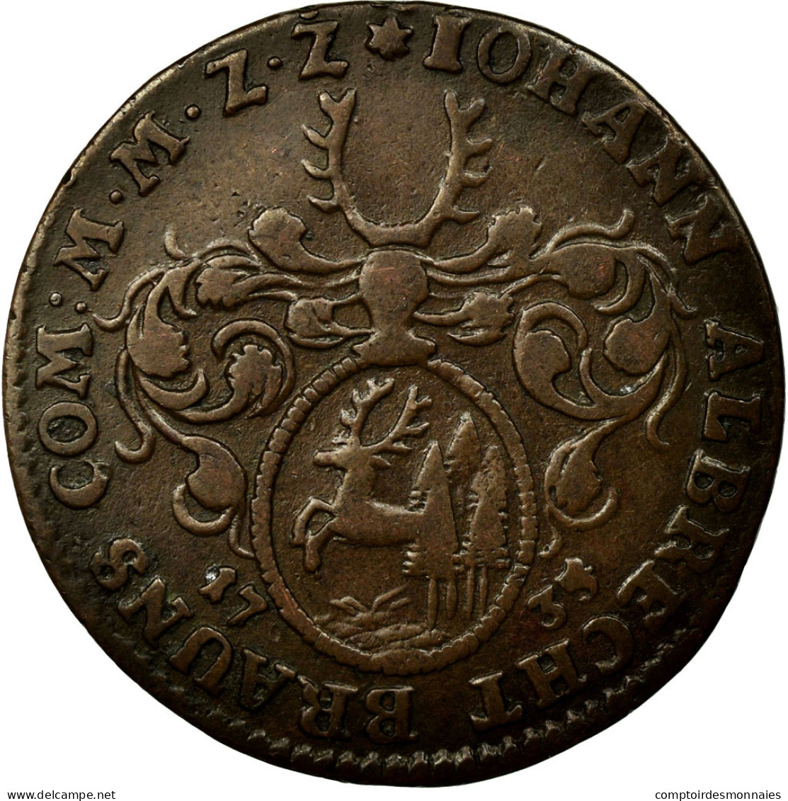 Allemagne, Médaille, 1739, TTB, Cuivre - Autres & Non Classés