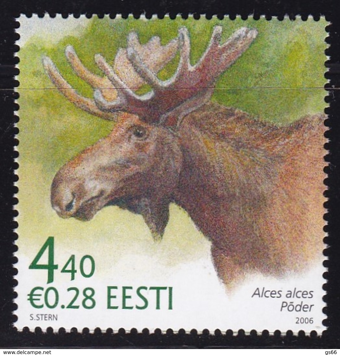 2006, EESTI, 542, Einheimische Fauna: Elch. MNH ** - Estonia