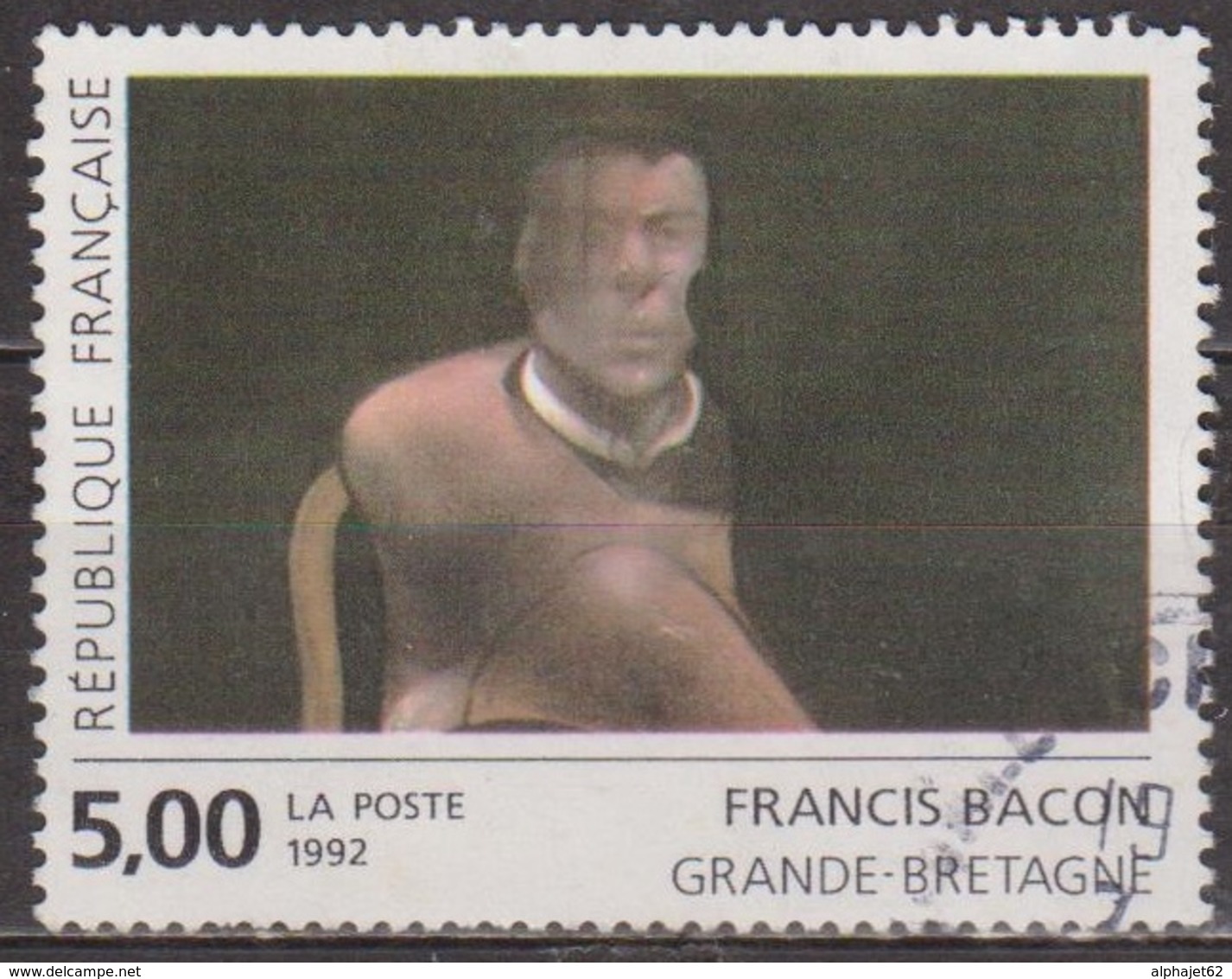 Art Contemporain, Peinture - FRANCE - Création De Francis Bacon: Etude Pour Le Portrait De John Edward - N° 2779 - 1992 - Oblitérés