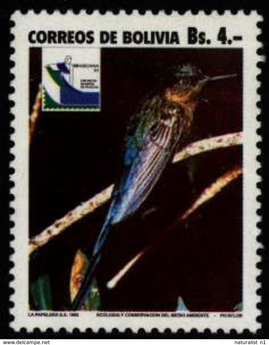 Bolivia Bolivien Bolivie 1992 **MNH Hummingbird Kolibri Colibri - Segler & Kolibris