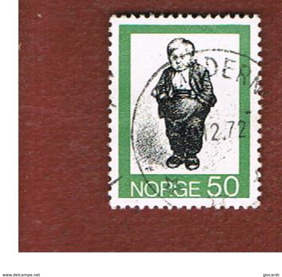 NORVEGIA  (NORWAY)    SG 693  -   1972 NORWEGIAN FOLK TALES: THE LITTLE BOY  -   USED ° - Oblitérés