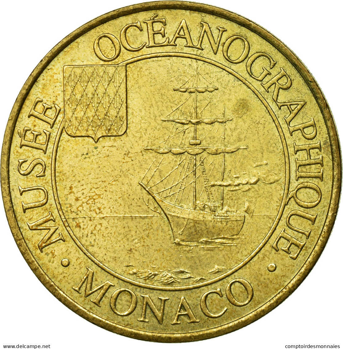 France, Jeton, Jeton Touristique, 98/ Musée Océanographique - Monaco, 2000 - Autres & Non Classés