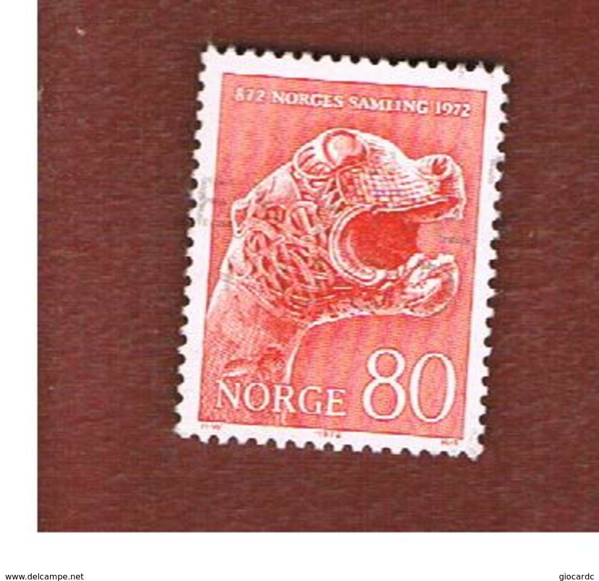 NORVEGIA  (NORWAY)    SG 682  -   1972 1100 ANNIVERSARY OF  NORWAY' S UNIFICATION -   USED ° - Usati