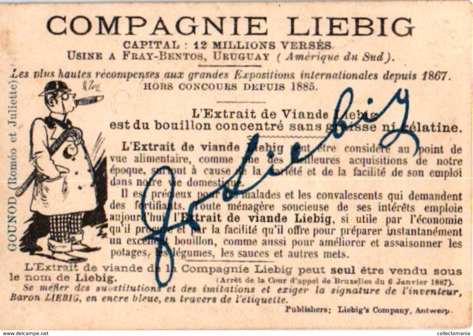 0414  Liebig 6 Cards--C1894- Monograms- Cherchez-  Compositeur-Inventeur-Savant-Poëte-Capitale-peintre