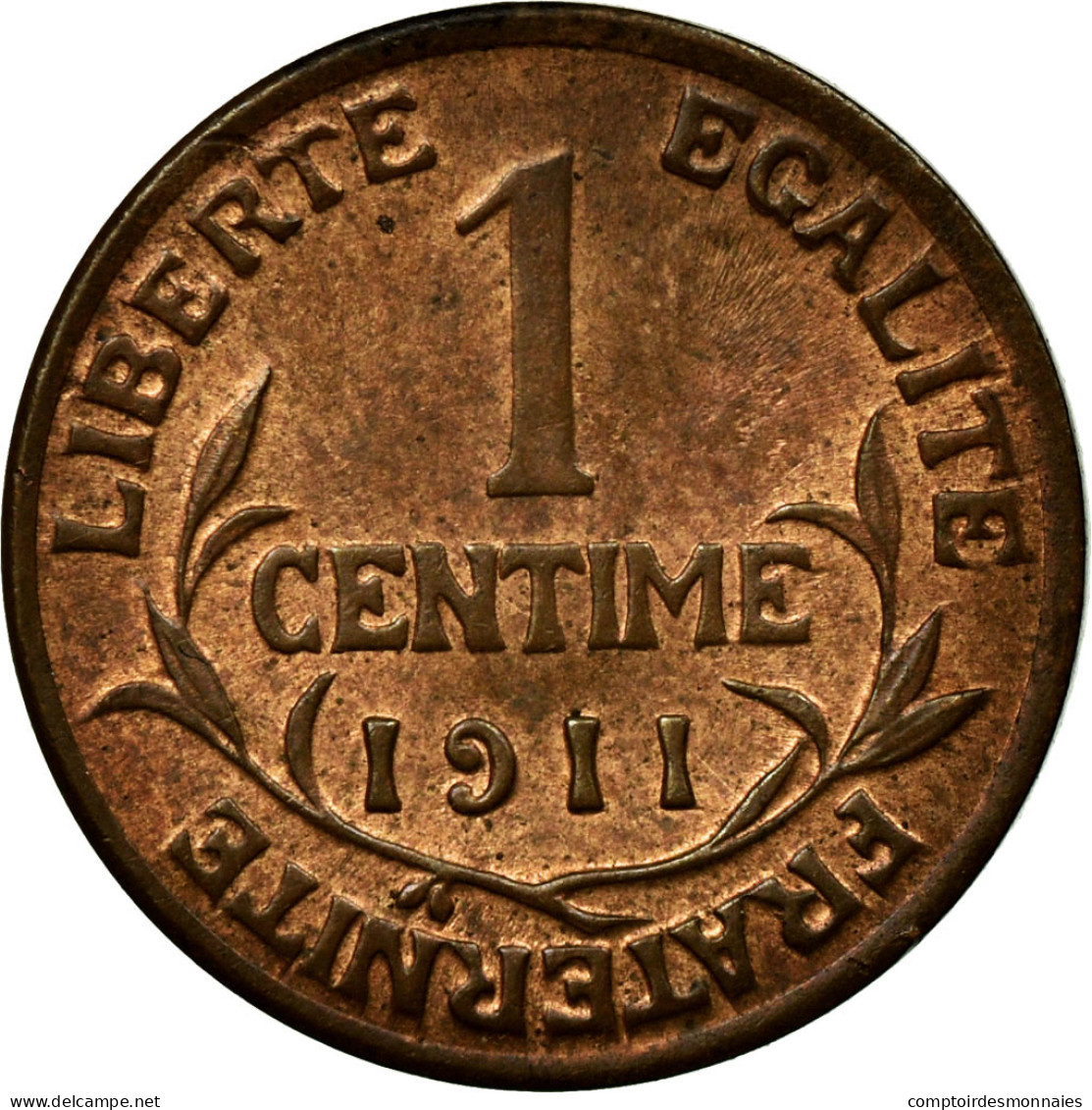 Monnaie, France, Dupuis, Centime, 1911, Paris, SPL, Bronze, KM:840, Le - A. 1 Centime