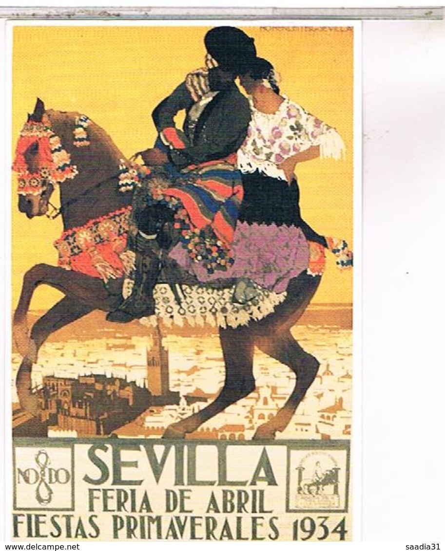 PUBLICITE   SEVILLA  FERIA 1934 - Publicité