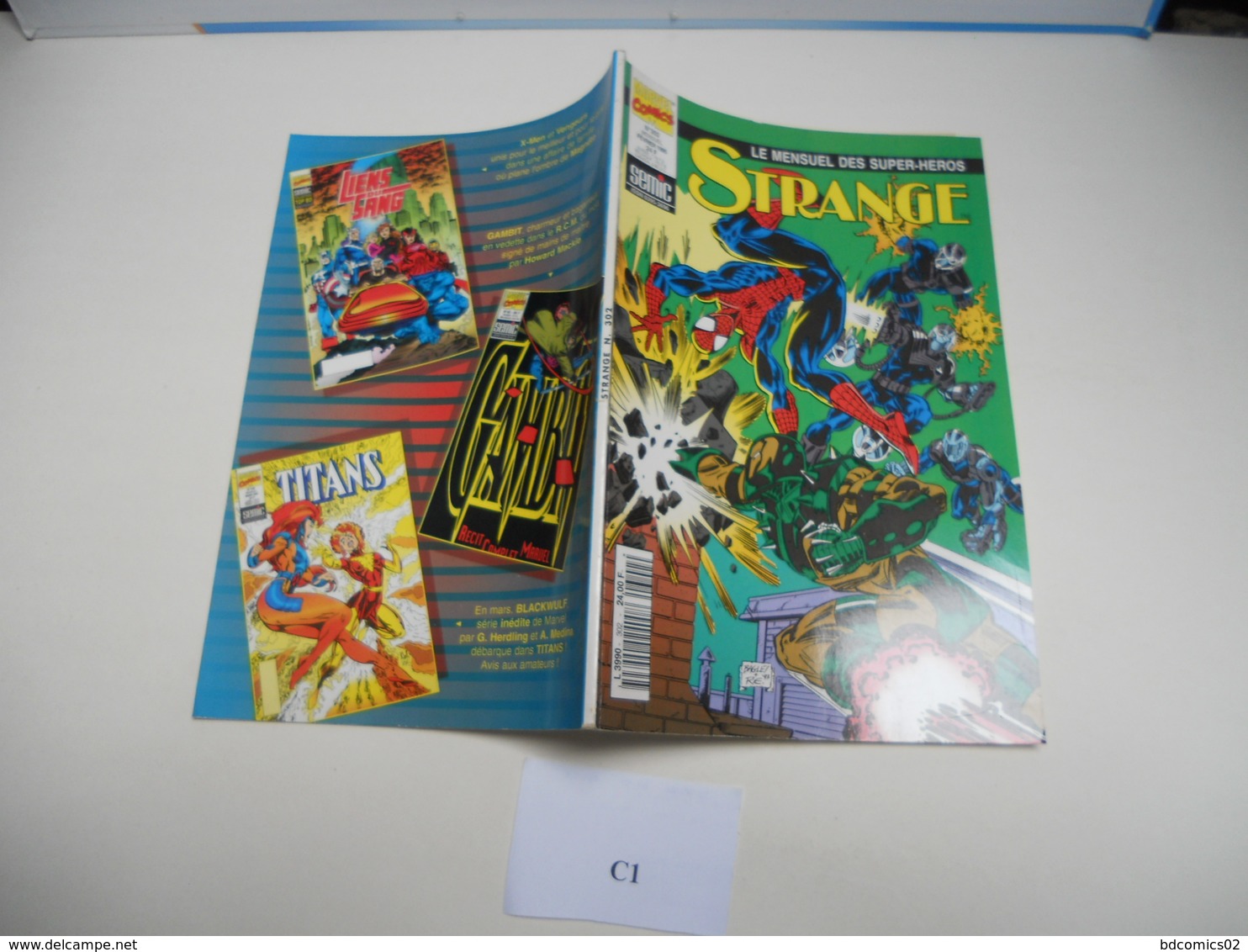 STRANGE EDITION SEMIC N°302  NAMOR  L'ARAIGNEE IRON MAN  TBE  C1 - Strange