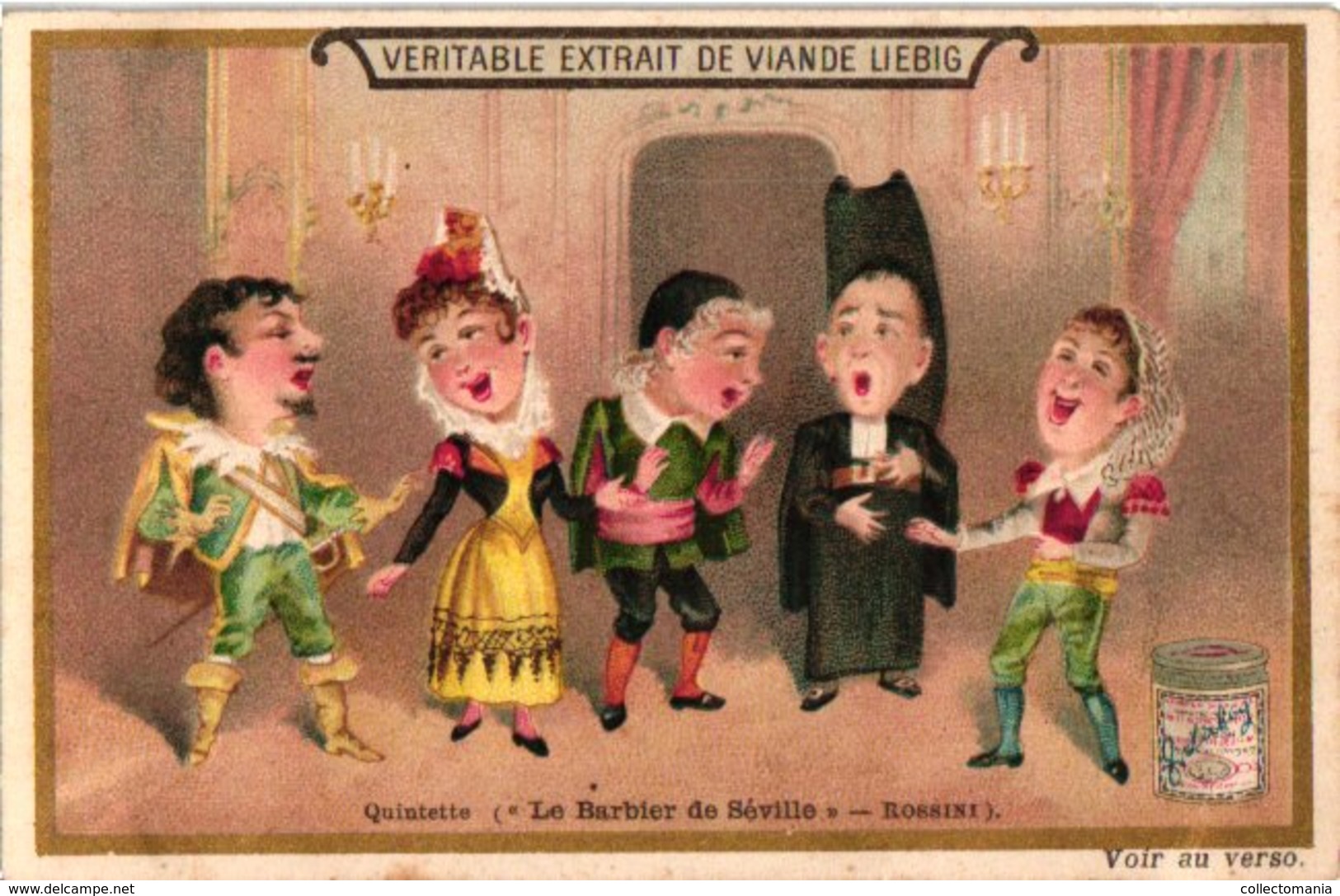 0418  Liebig 6 Cards, C1894,  Opera Caricatures Robert Le  Diable     Meyerbeer   Guillaume Tell-Rossini Music Singers - Liebig