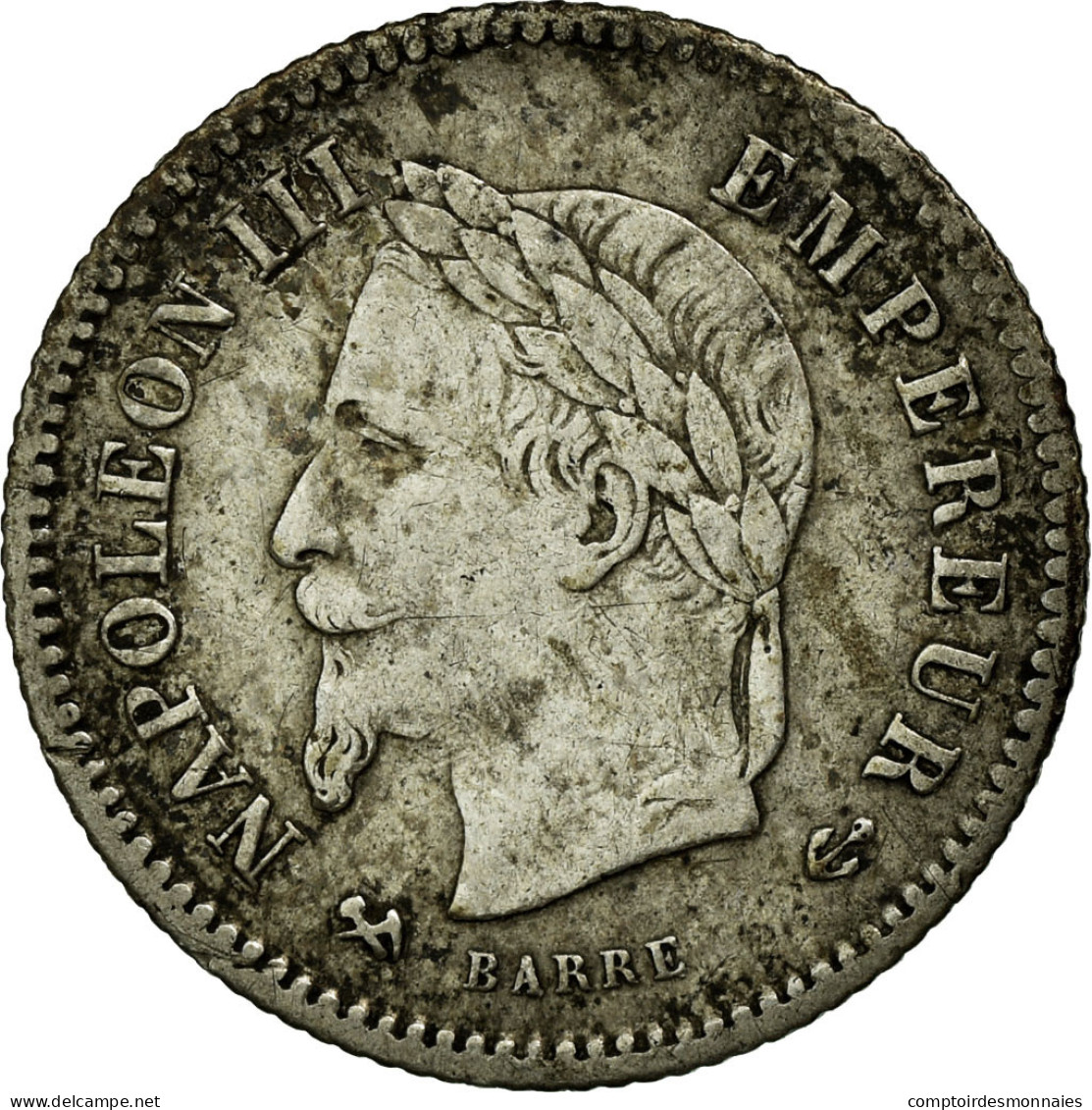 Monnaie, France, Napoleon III, Napoléon III, 20 Centimes, 1867, Bordeaux, TTB - E. 20 Centimes