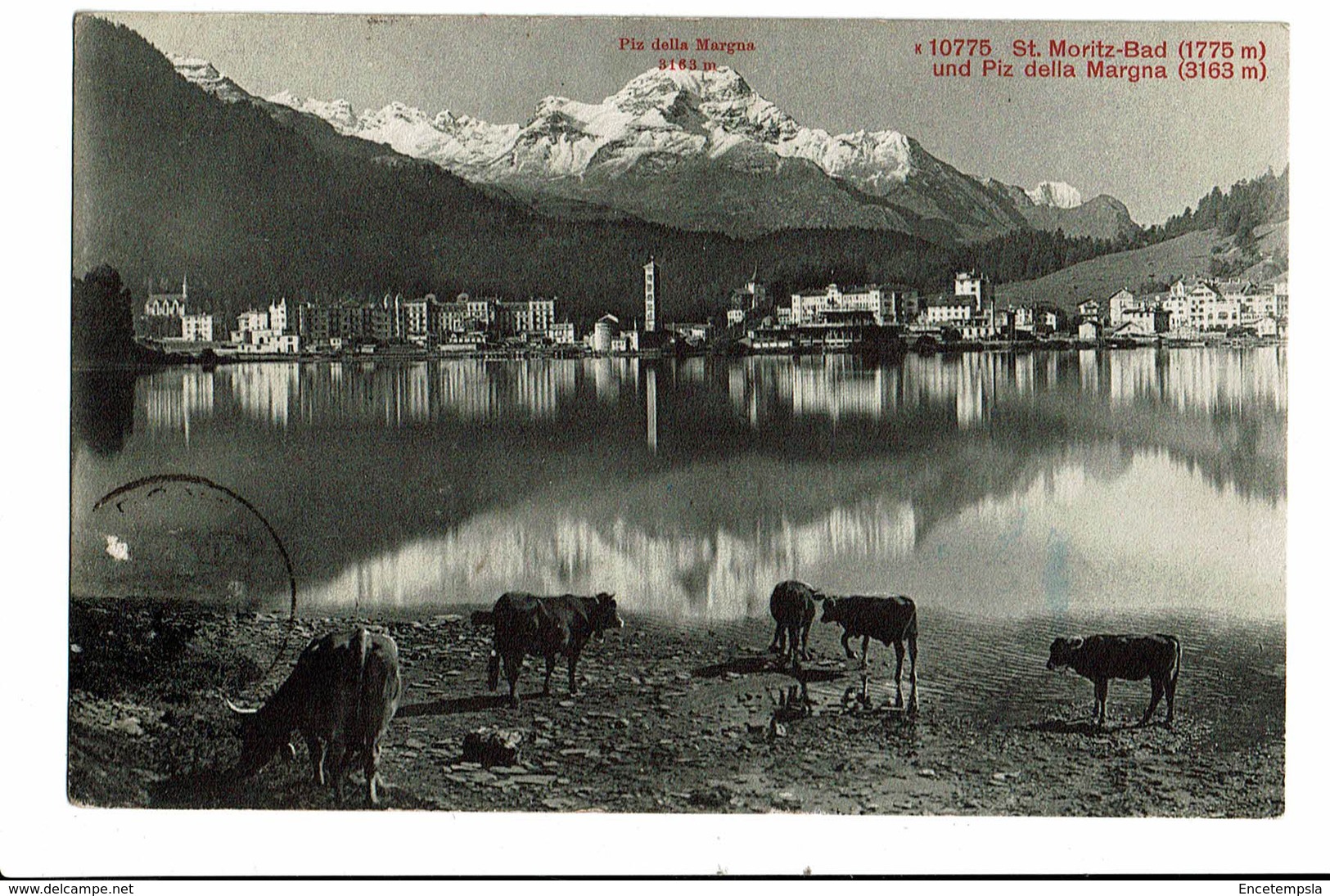 CPA - Carte Postale -Suisse-Grisons - St Moritz-bad- Und Piz Della Margna-1910 - S5010 - Saint-Moritz