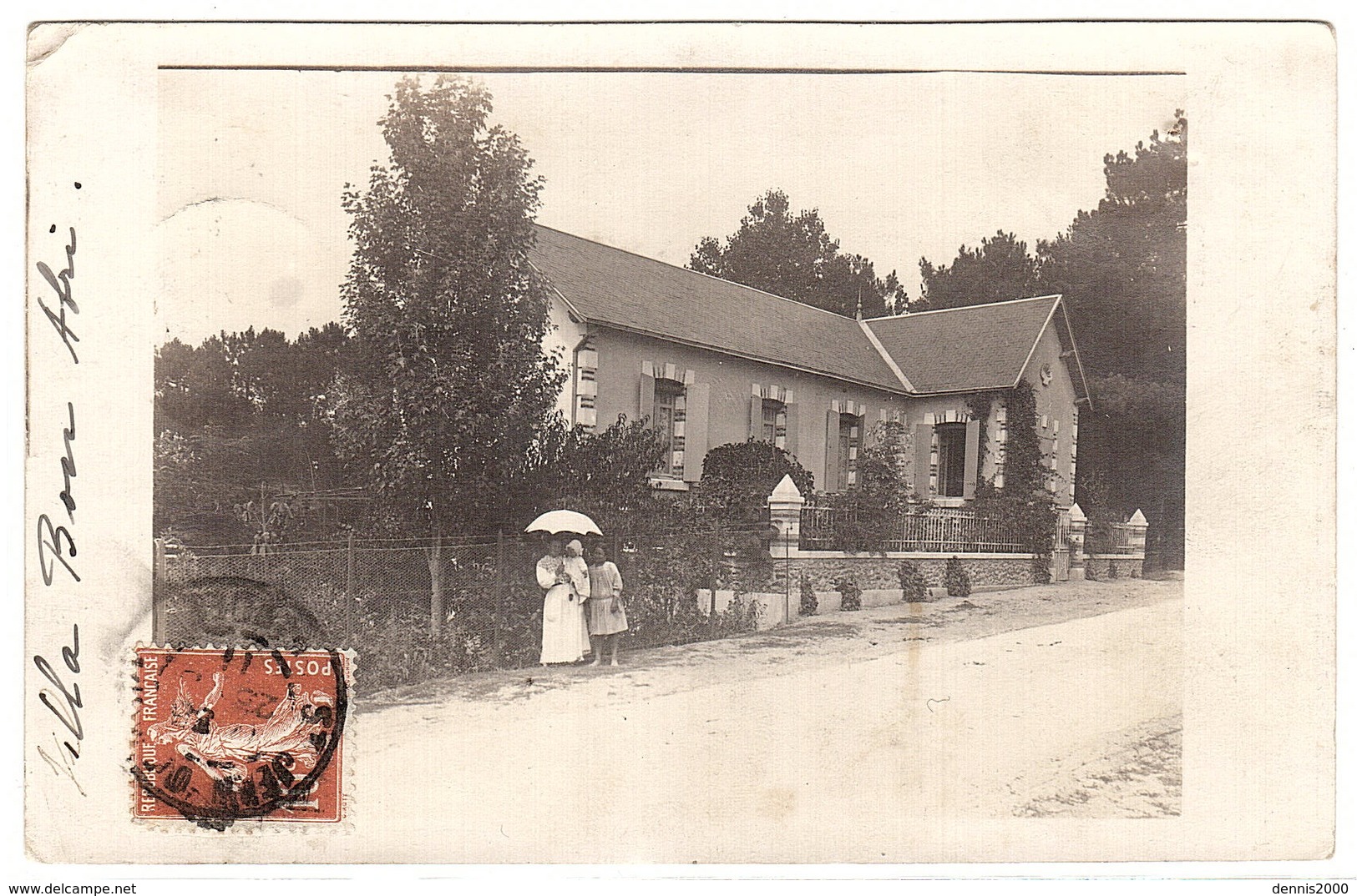 Supposé SAINT JEAN DE MONTS (85) - CARTE PHOTO  - VILLA BON ABRI - Saint Jean De Monts