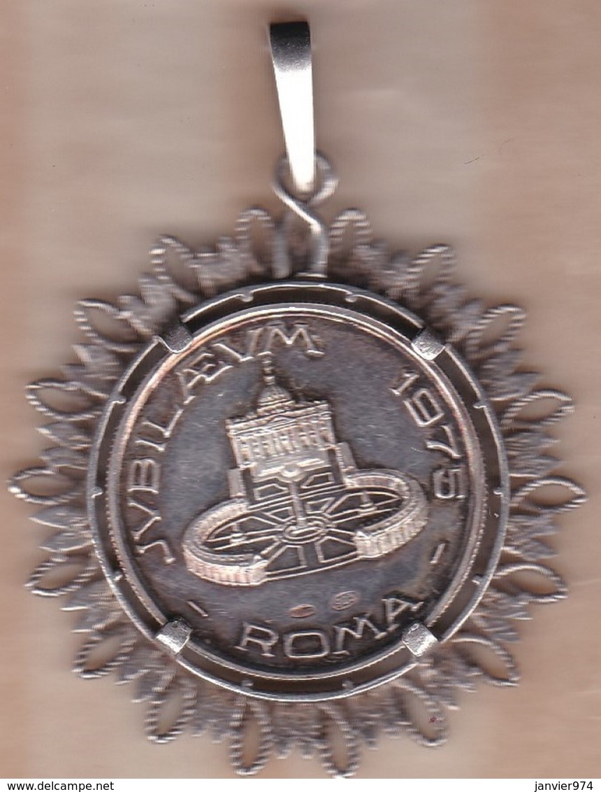 Medaglia In Argento 925 / Medaille En Argent 925, Jubilaeum Roma 1975, Par Sacchetti - Other & Unclassified