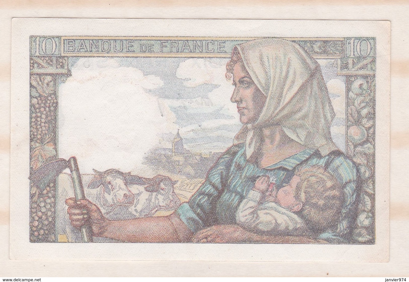 10 Francs Mineur 10 3 1949 Alphabet U.176 N° 53844, Billet P/Neuf - 10 F 1941-1949 ''Mineur''