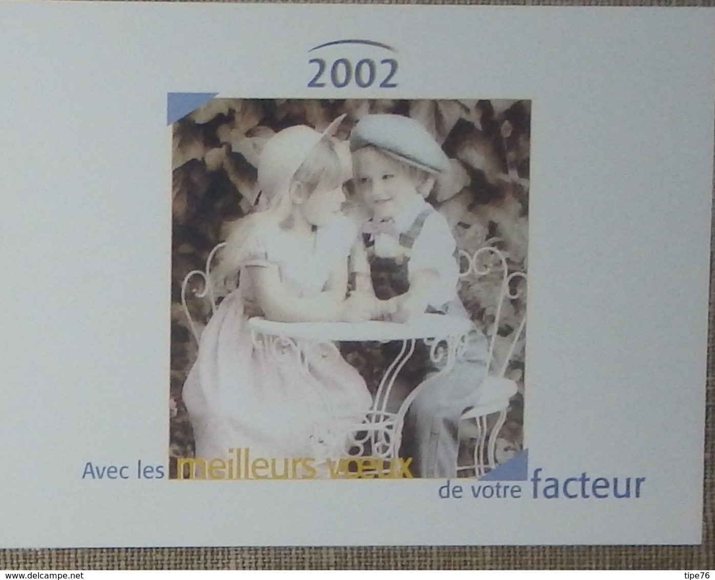 Petit Calendrier Poche 2002 Lavigne PTT Facteur Enfants - Small : 2001-...