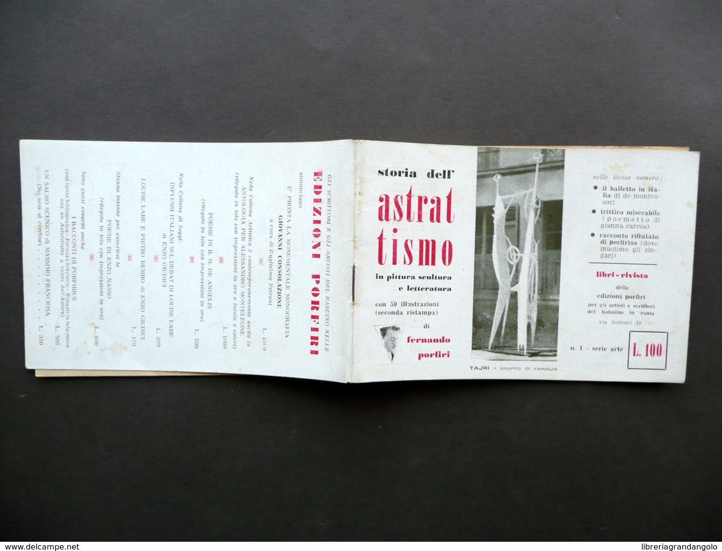 Storia Dell'Astrattismo Fernando Porfiri Arte Murale Alfabeto Plastico Anni '50 - Unclassified