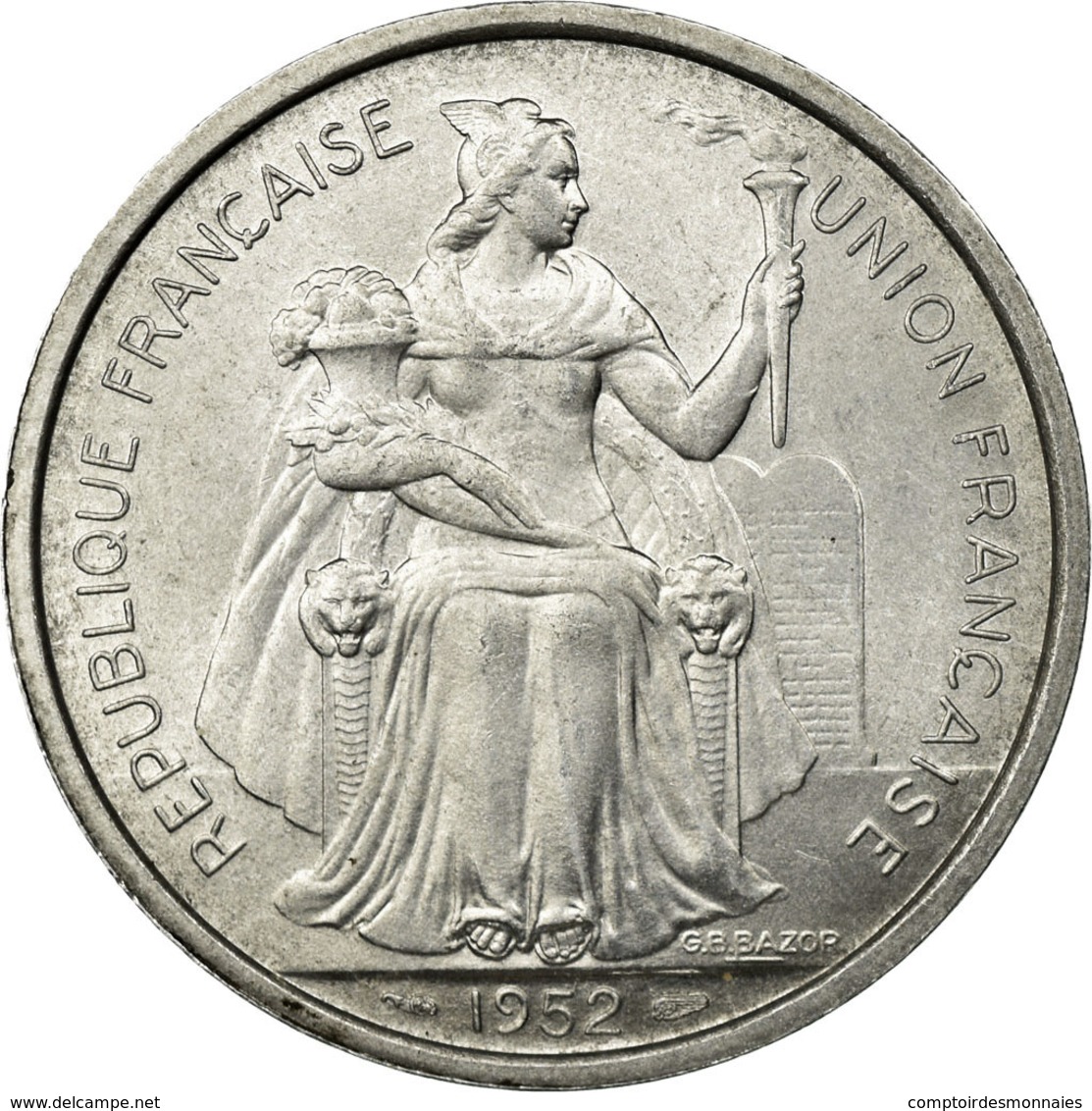 Monnaie, FRENCH OCEANIA, 5 Francs, 1982, SUP, Aluminium, KM:4 - Polynésie Française