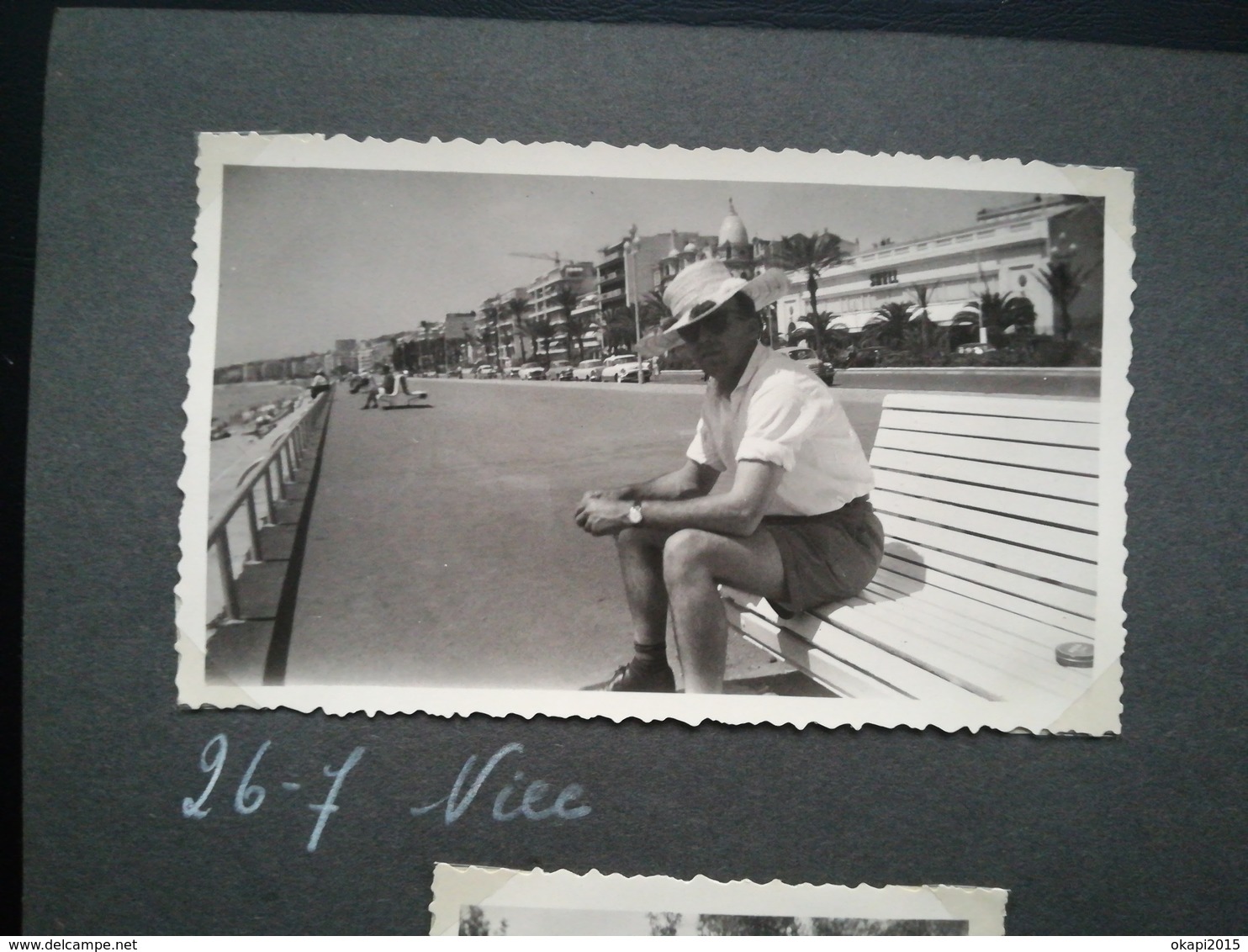 Nice  France Lot De 6 Photos Originales  Couple De Touristes Et Une Famille Année 1959 Et 1936 - Lieux