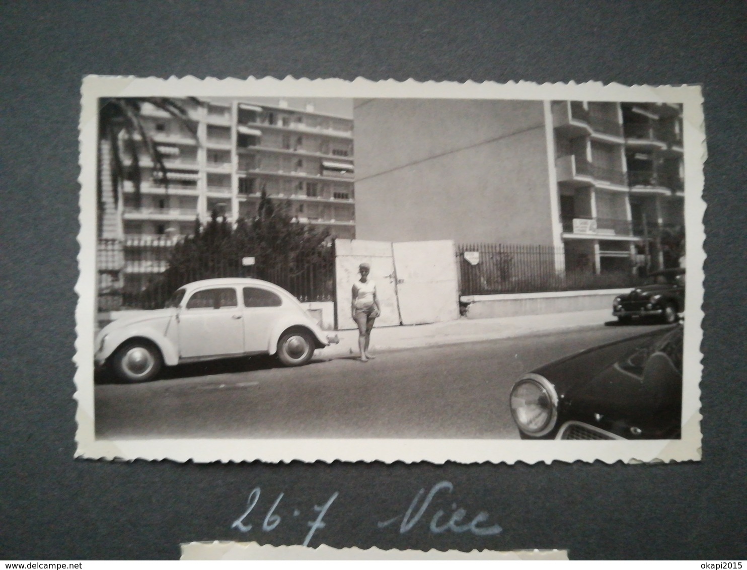 Nice  France Lot De 6 Photos Originales  Couple De Touristes Et Une Famille Année 1959 Et 1936 - Lieux