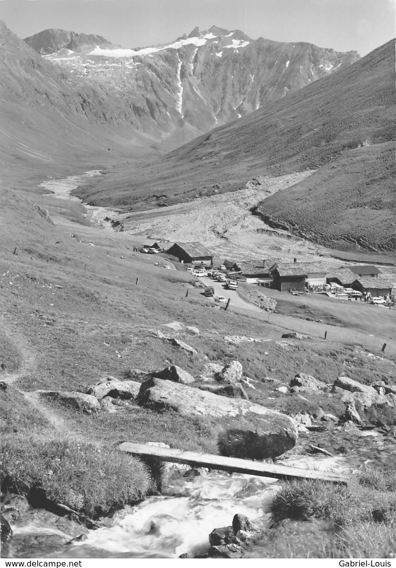 Avers - Juf Das Höchstgelegene Dorf Europas, Gegen Forcellina Une Piz Turba Vorn Gasthaus Edelweiss (Carte 10X15 Cm) - Avers