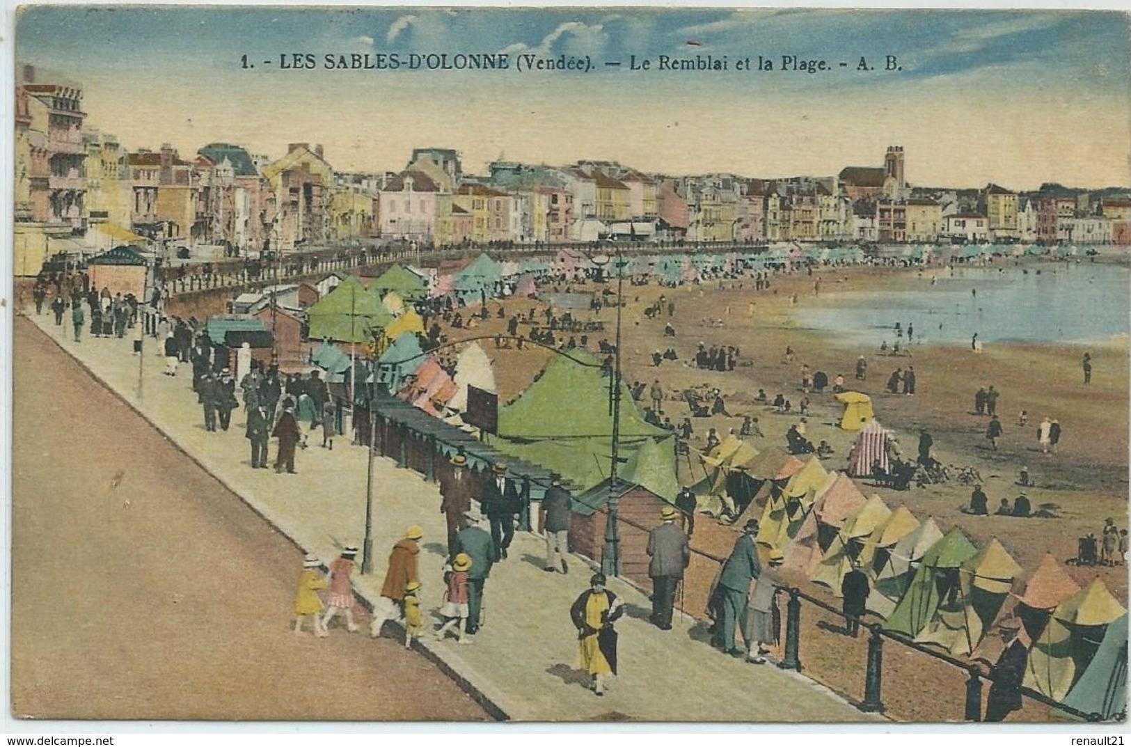 Sables D'Olonne-Le Remblai Et La Plage - Sables D'Olonne